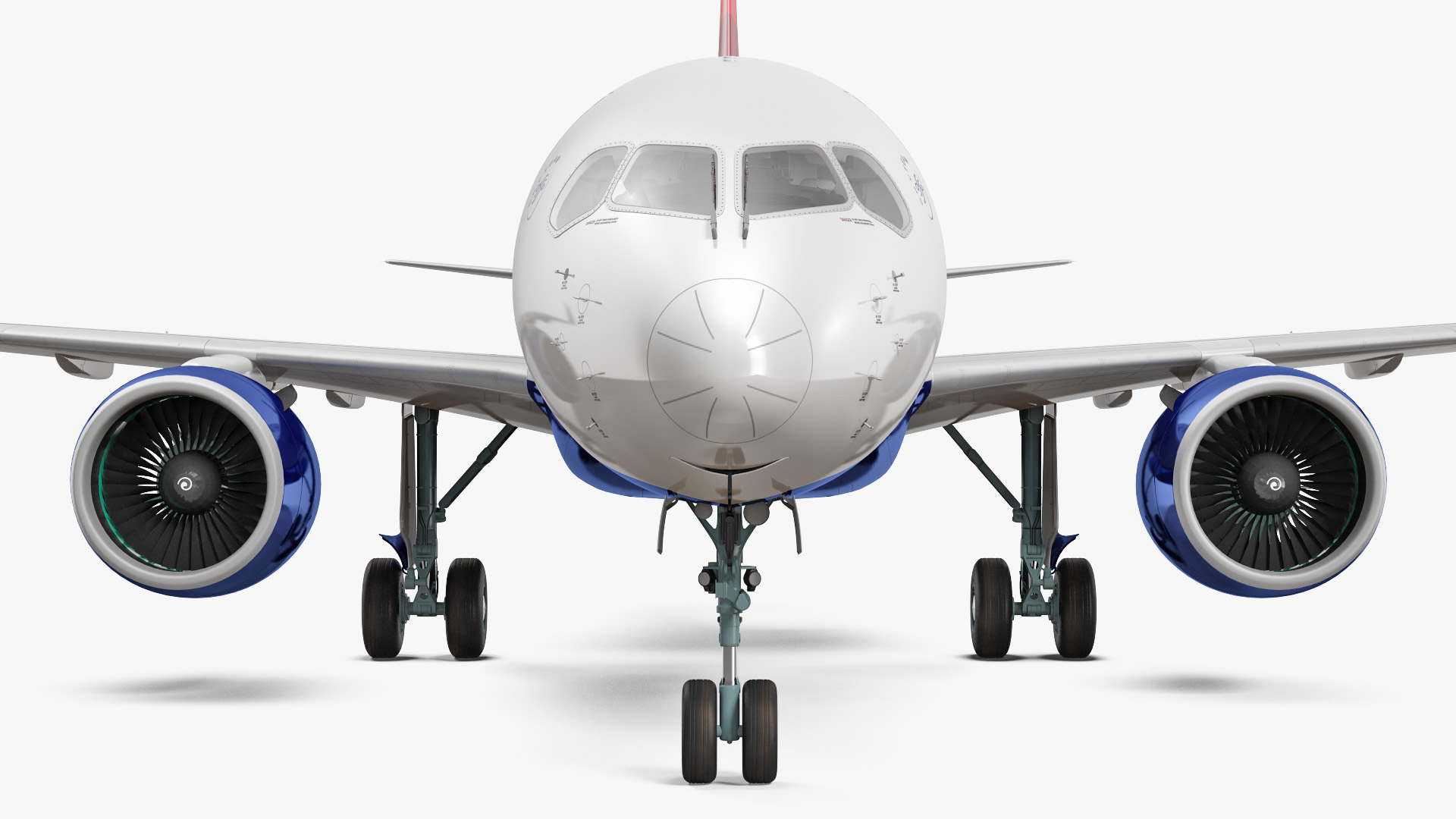 Airbus A220 100 Delta Detailed Interior 3D model