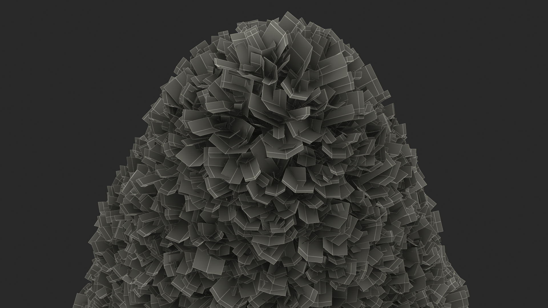 3D Pyramidal Green Mountain Boxwood Shrub model