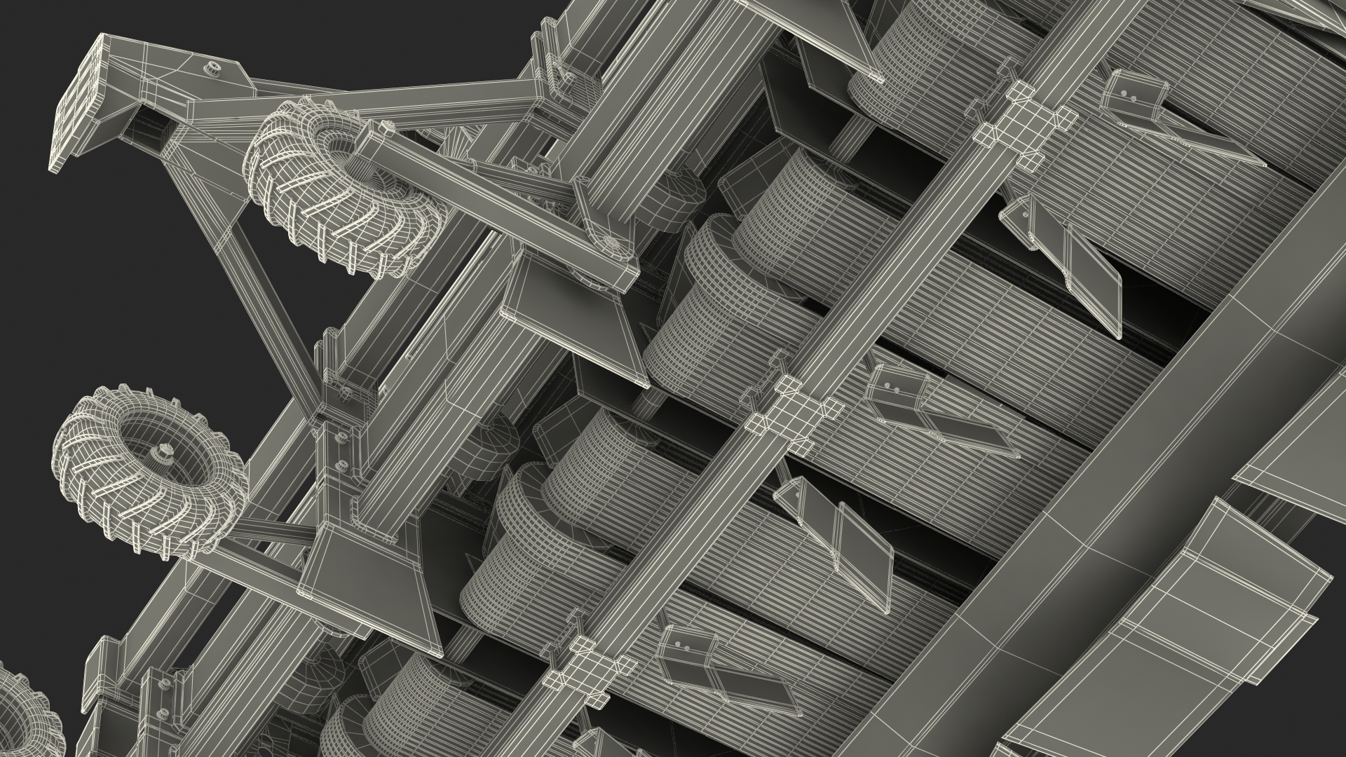 Miedema Structural 4000 Potato Planter Green 3D model