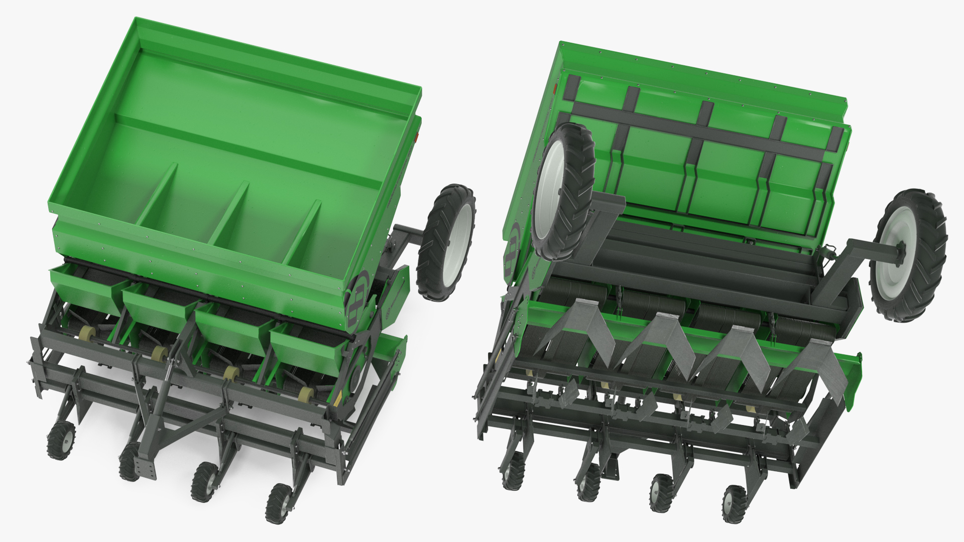 Miedema Structural 4000 Potato Planter Green 3D model