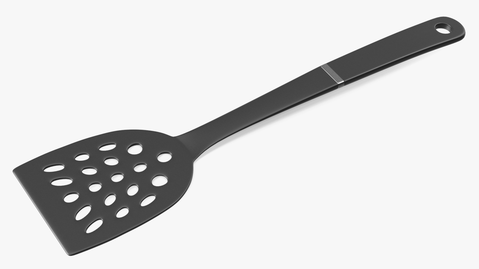 Nylon Black Frying Spoon 3D model