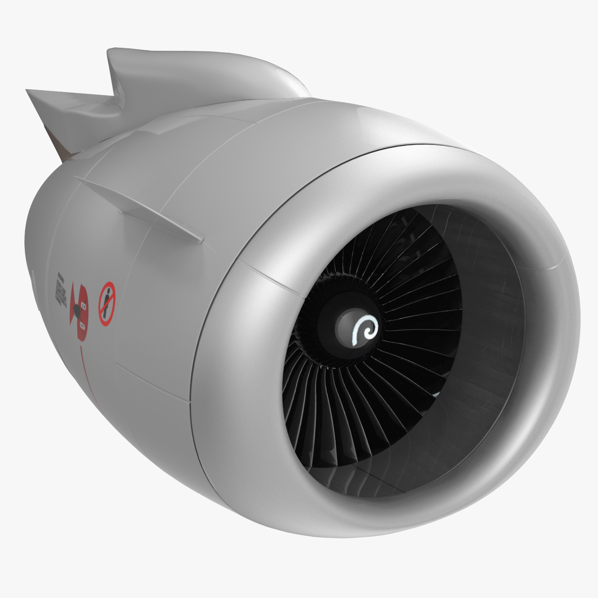 Aircraft Jet Turbofan Engine