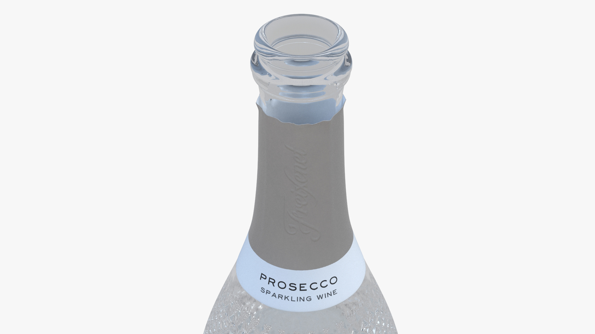 Opened Freixenet Prosecco Sparkling Wine Bottle 3D