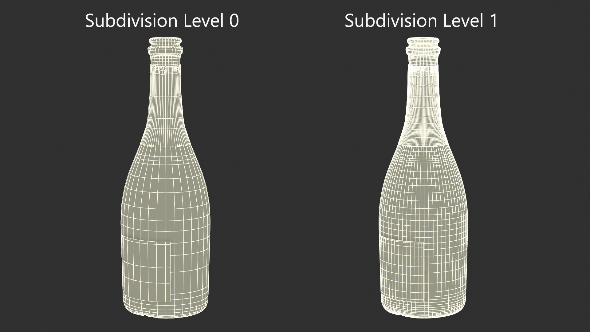Opened Freixenet Prosecco Sparkling Wine Bottle 3D