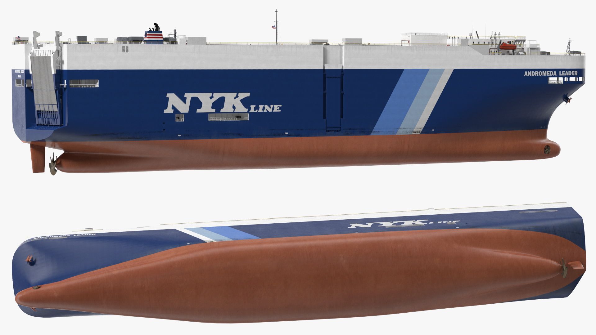 3D model Andromeda Leader Car Carrier Rigged