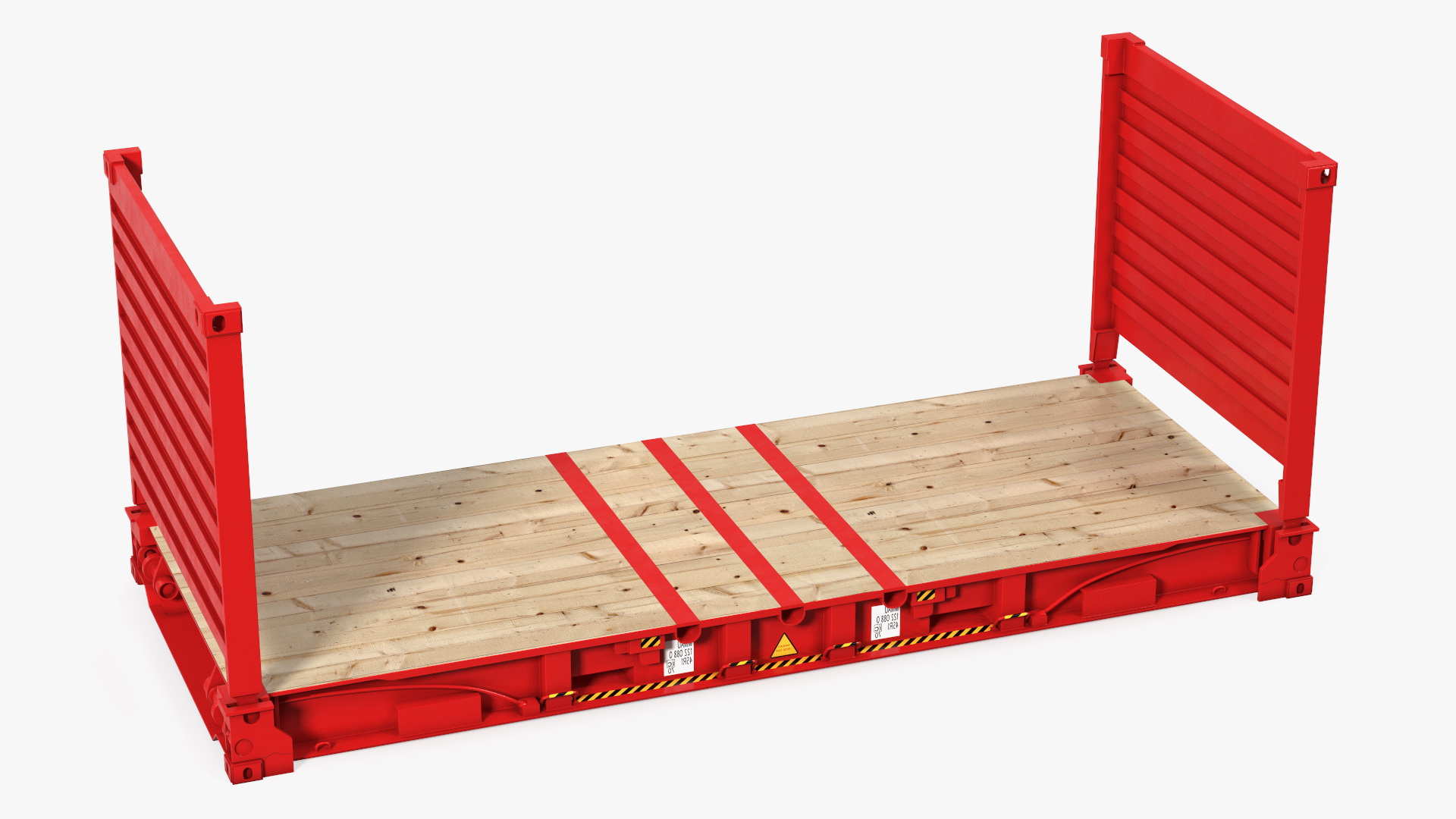 3D Rectangular Flat Rack Collapsible model