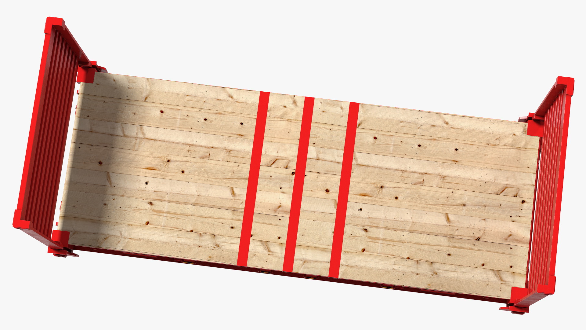 3D Rectangular Flat Rack Collapsible model
