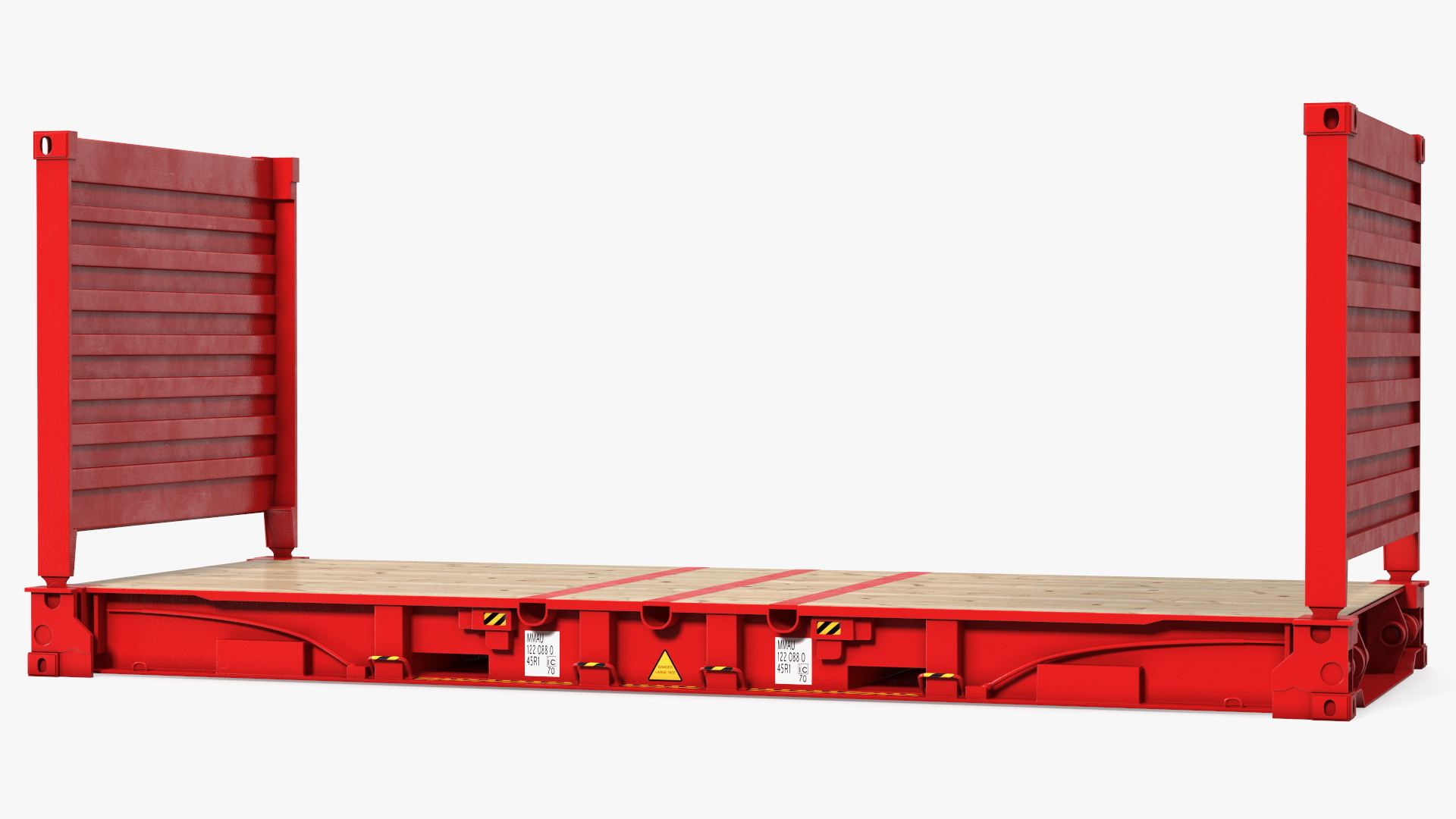 3D Rectangular Flat Rack Collapsible model