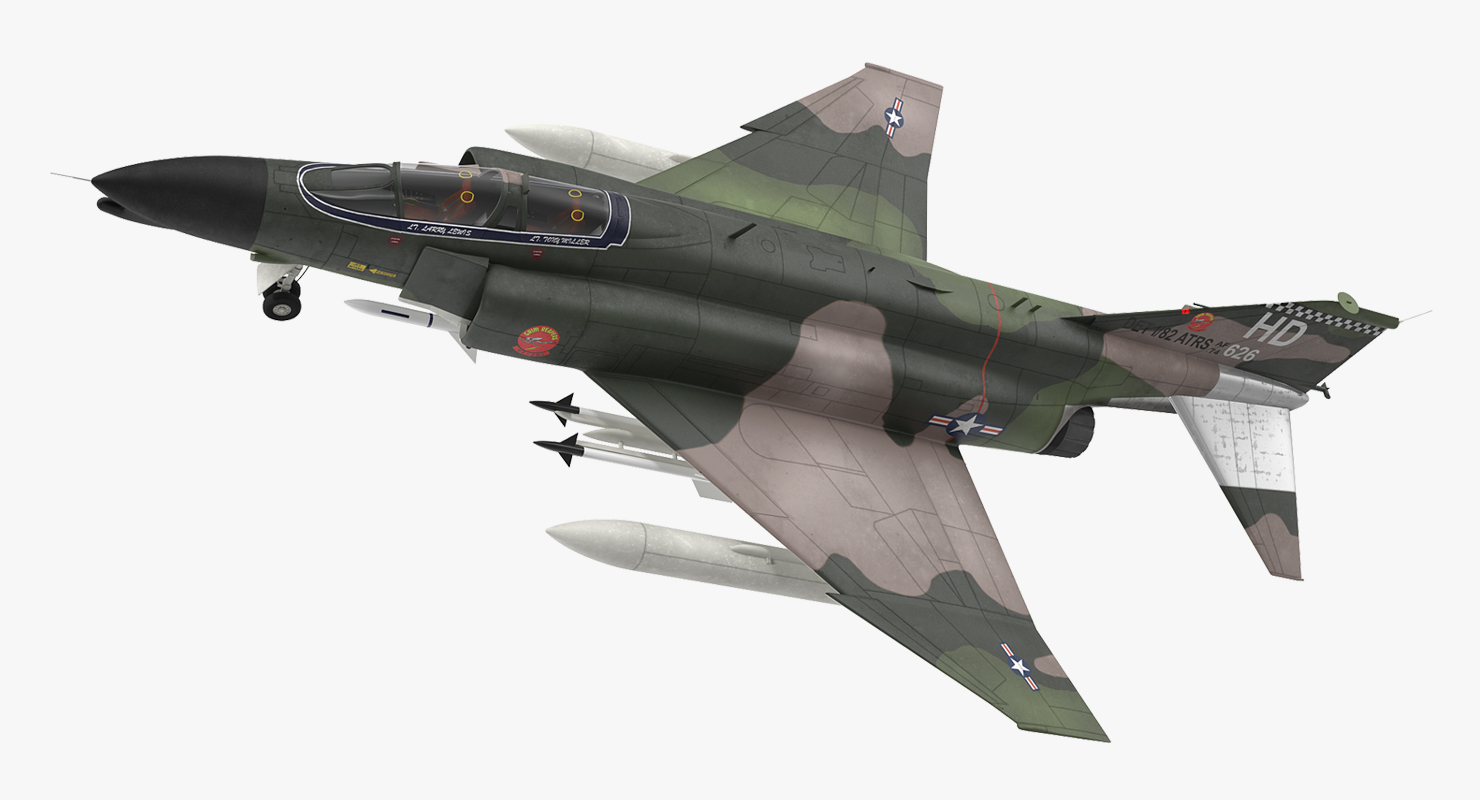 McDonnell Douglas F 4 Phantom II Rigged 3D model