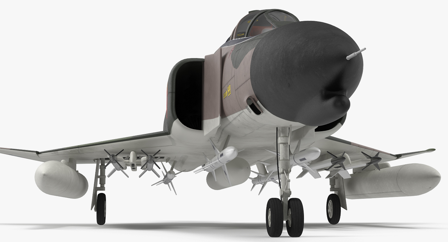 McDonnell Douglas F 4 Phantom II Rigged 3D model
