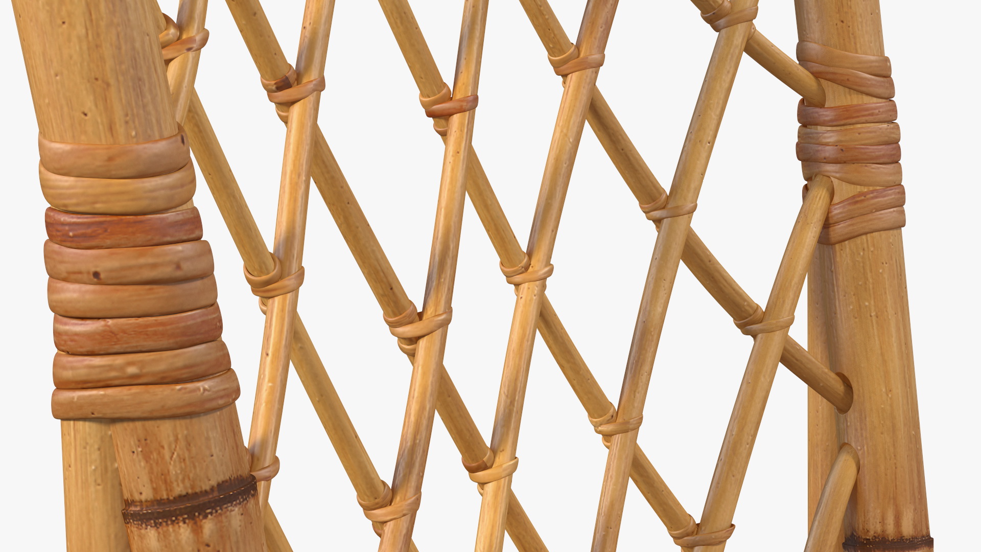 Bamboo Dining Chair 3D model