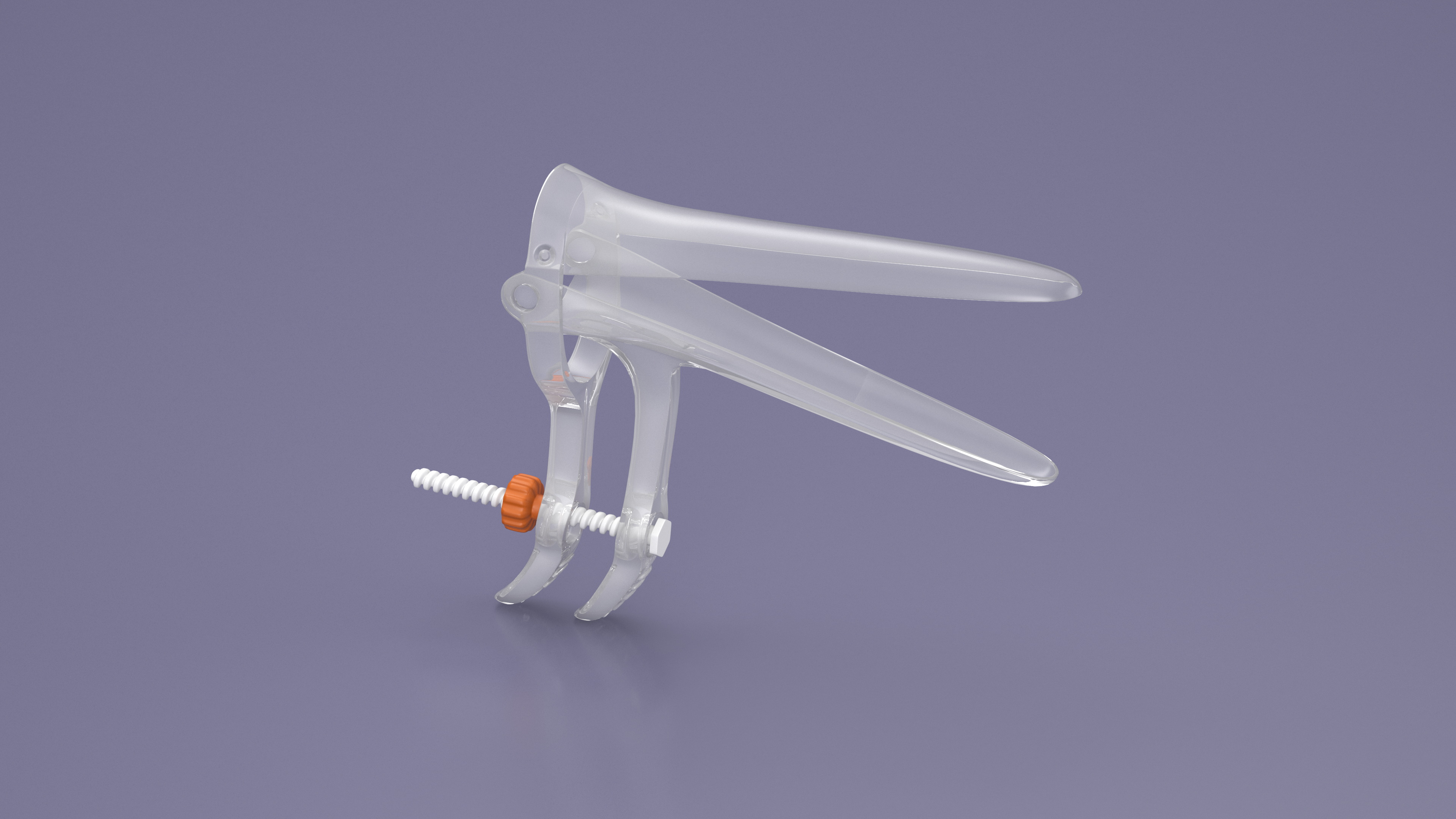 3D model Plastic Vaginal Speculum Brown