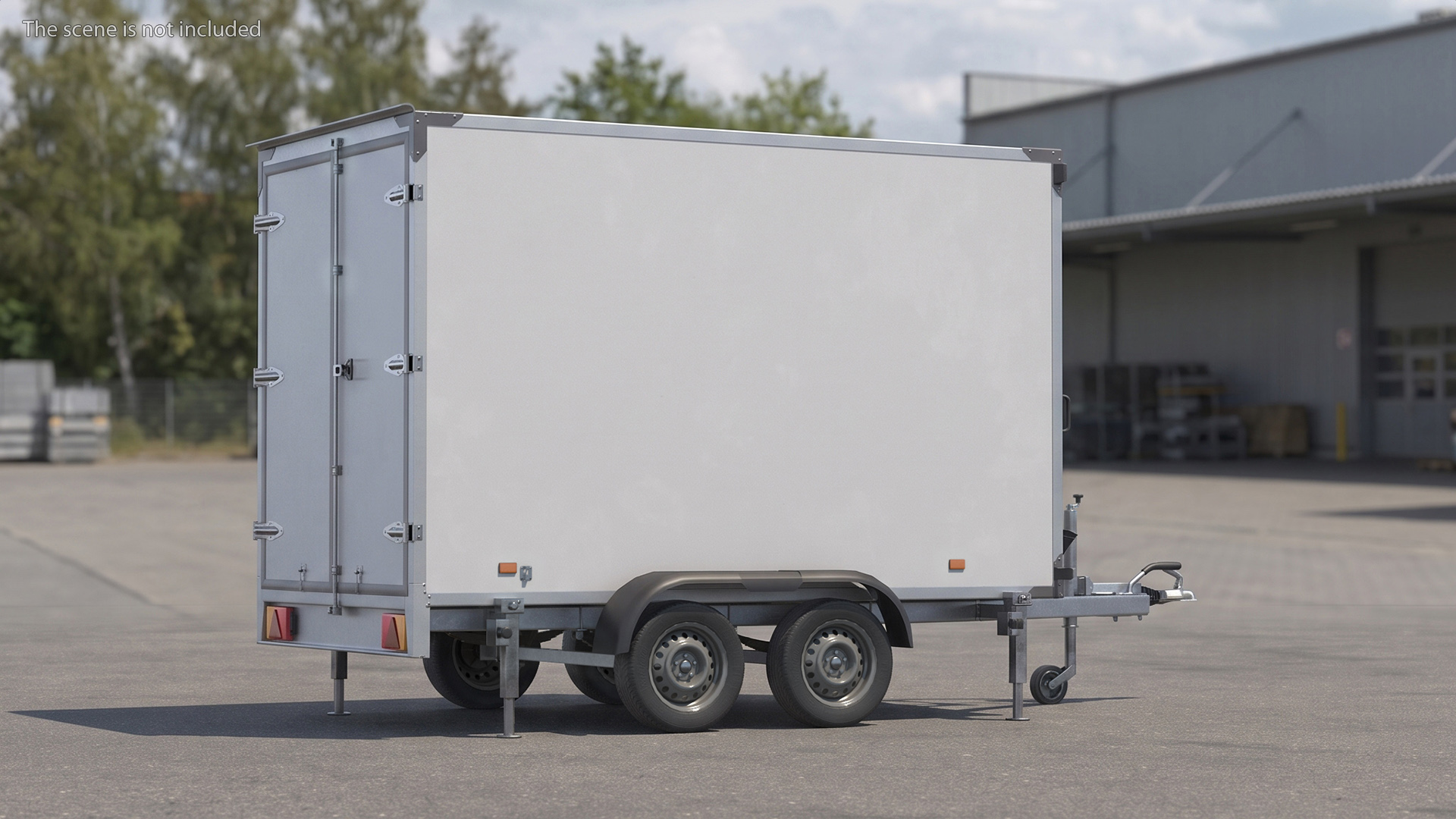 Enclosed Cargo Trailer Dual Axle Game Ready - view 2