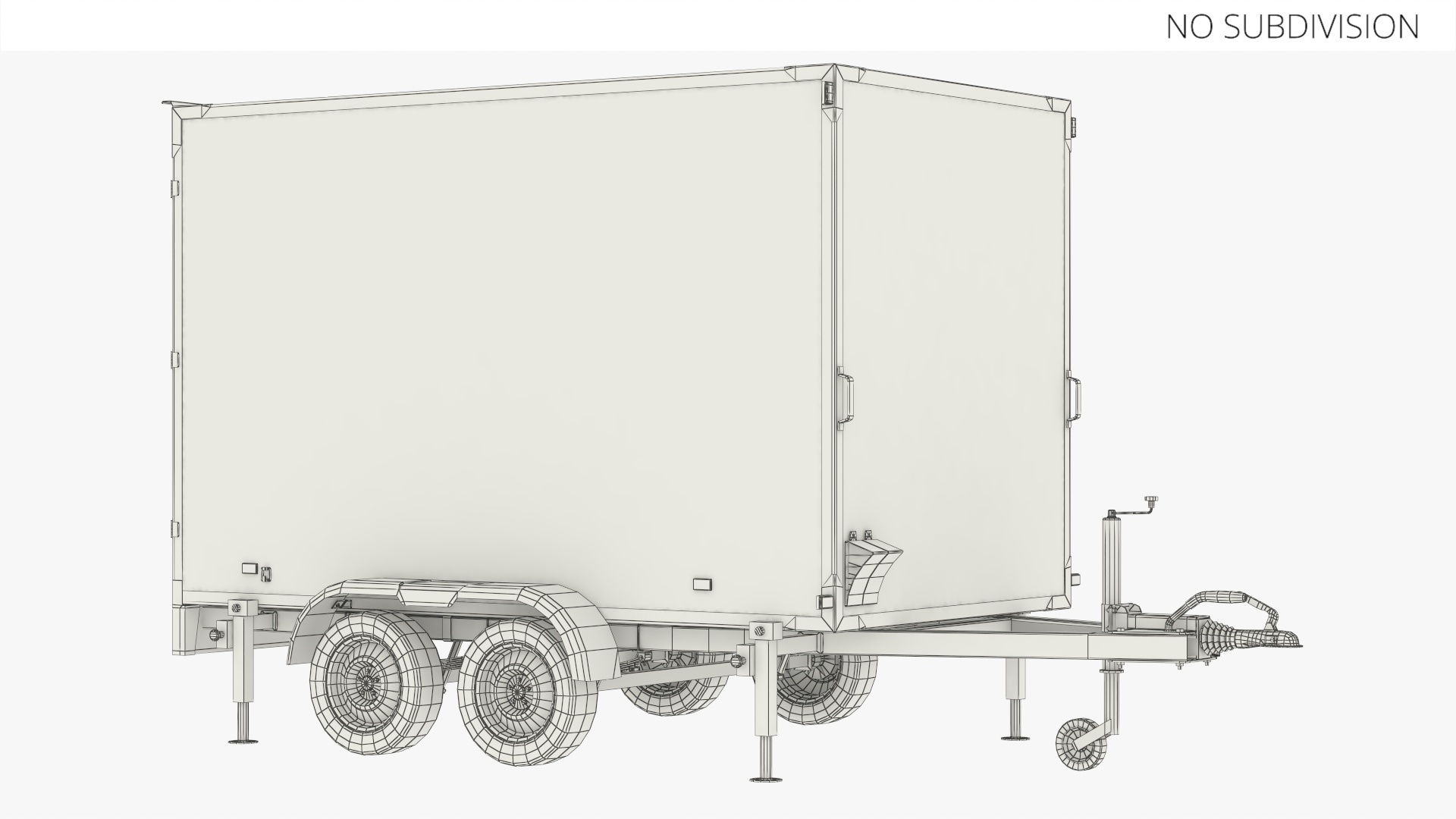 Enclosed Cargo Trailer Dual Axle Game Ready - view 8