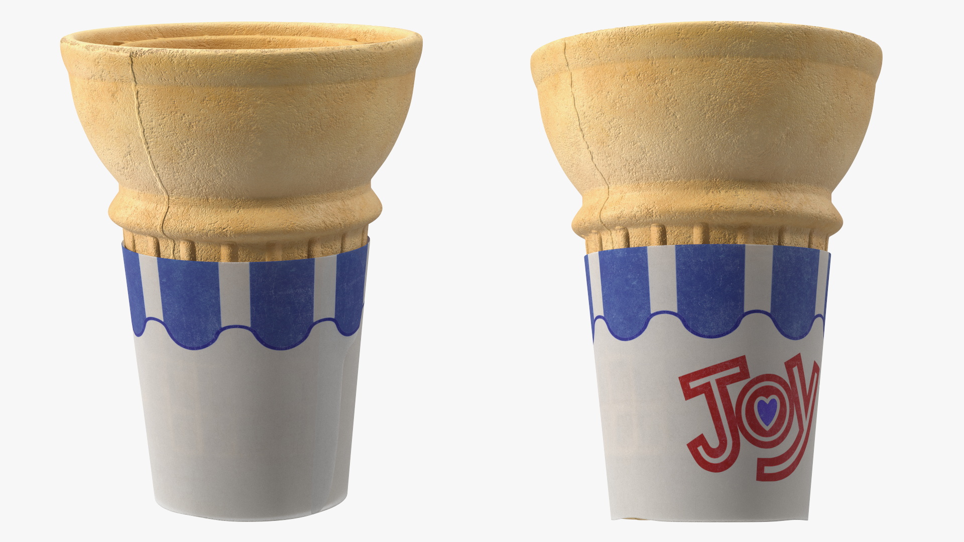 3D JOY 30 Flat Bottom Cake Cone model