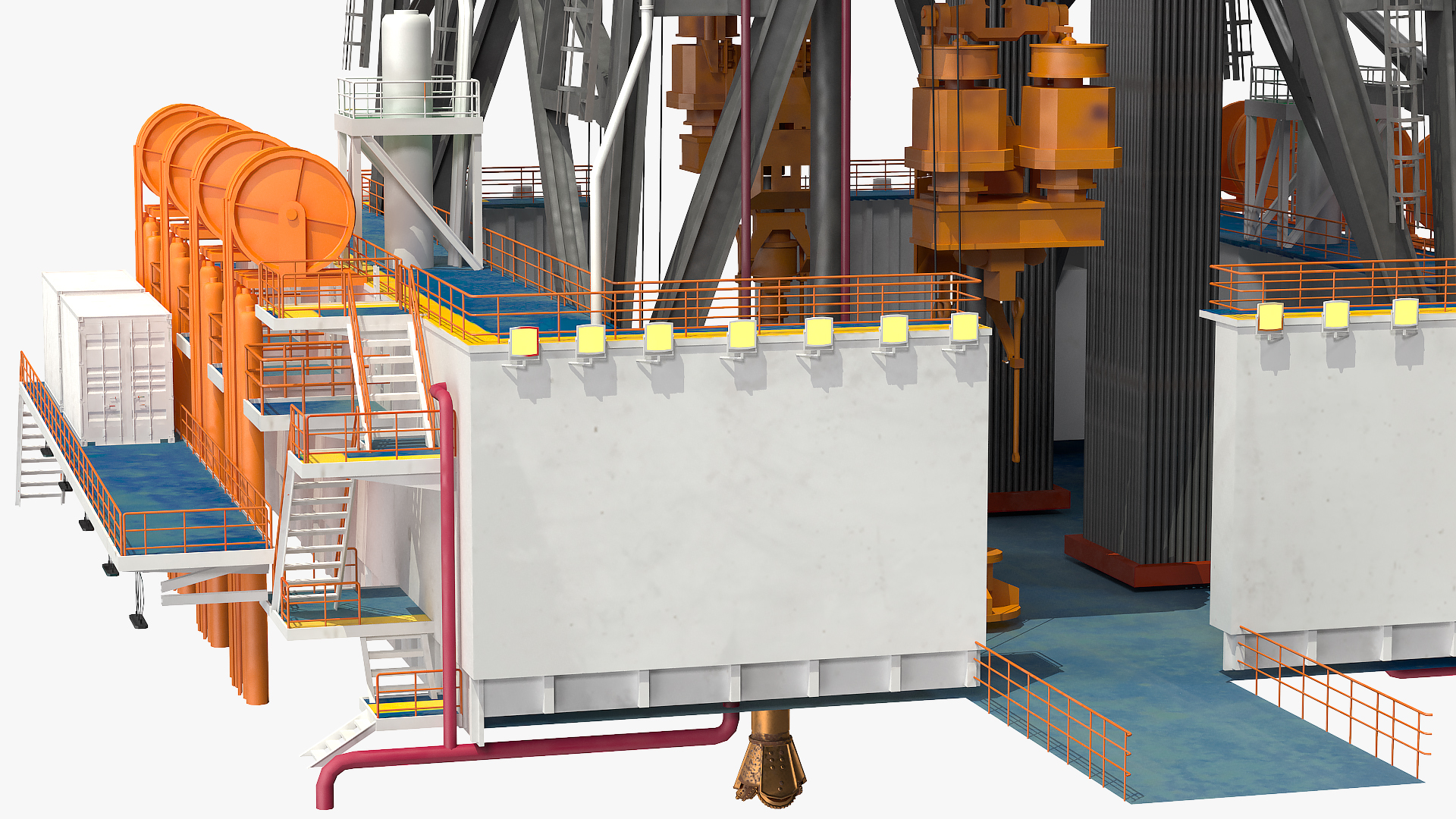 3D Drilling Rig Tower model
