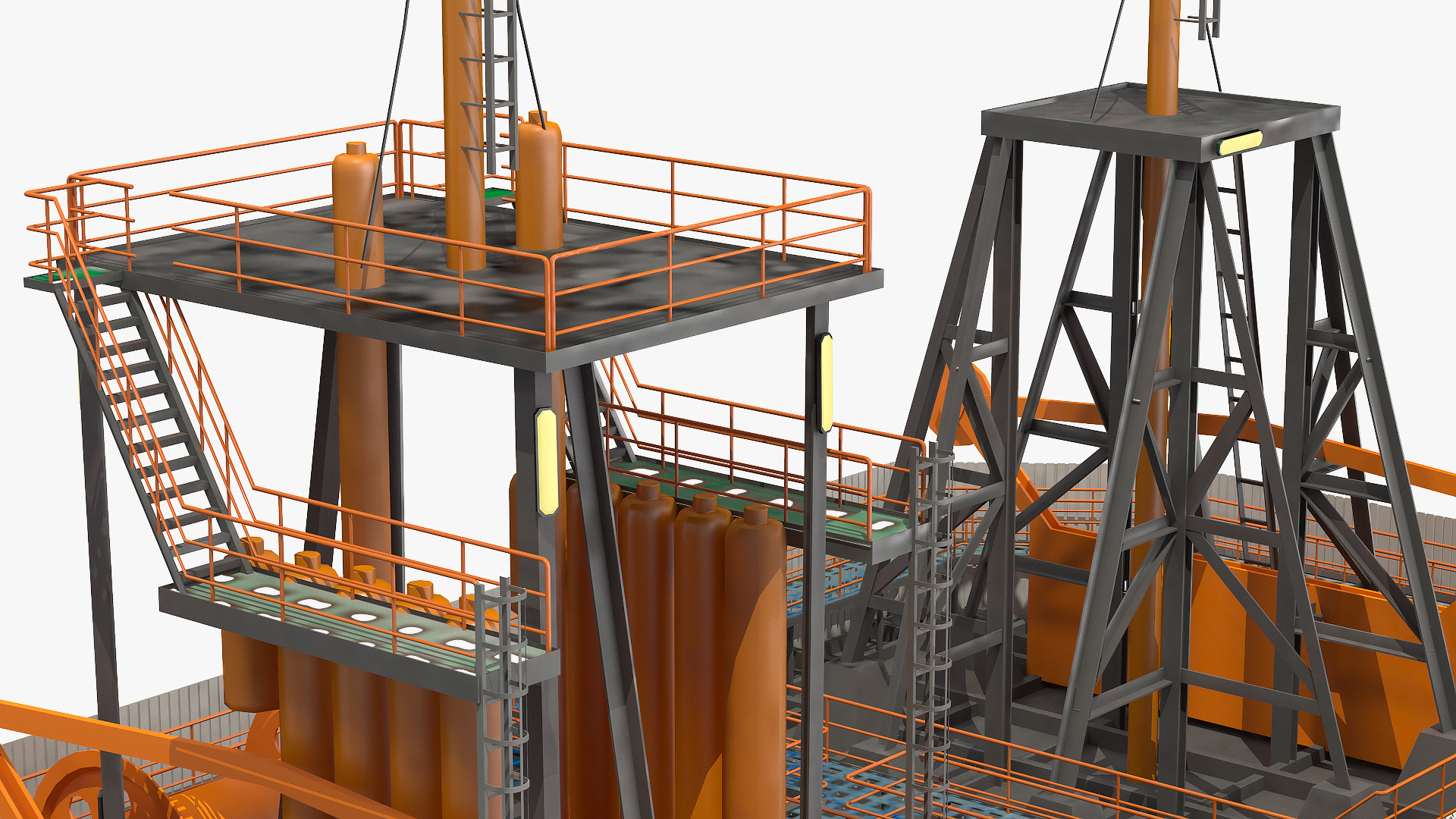 3D Drilling Rig Tower model