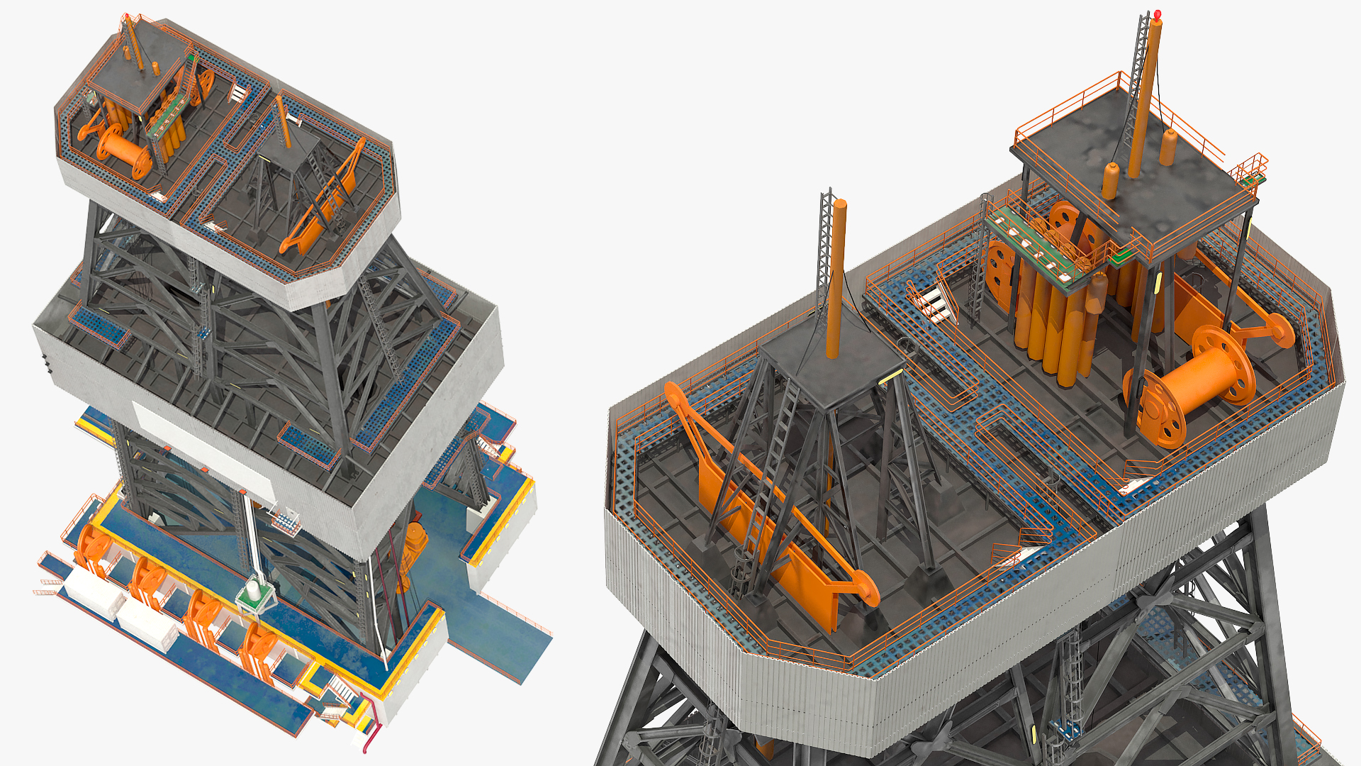 3D Drilling Rig Tower model