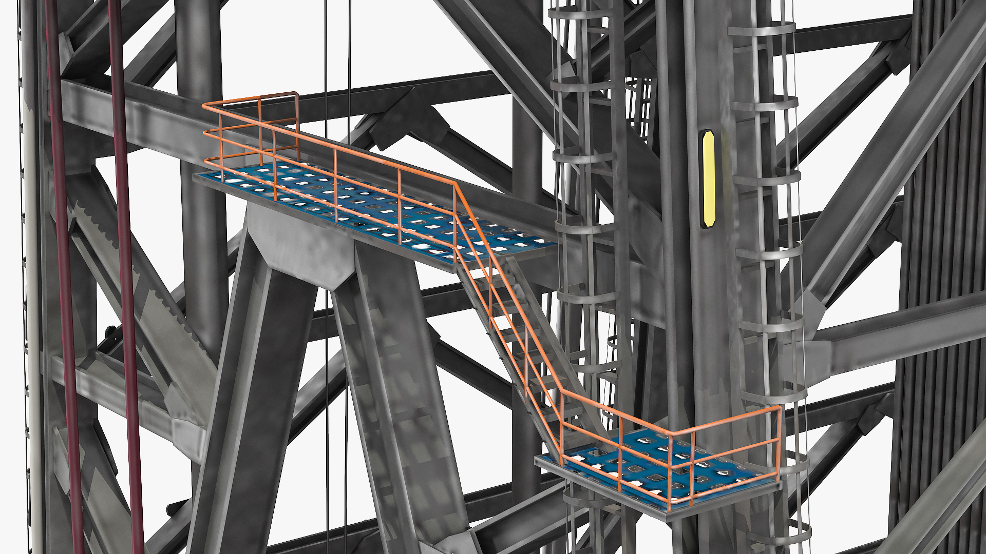 3D Drilling Rig Tower model
