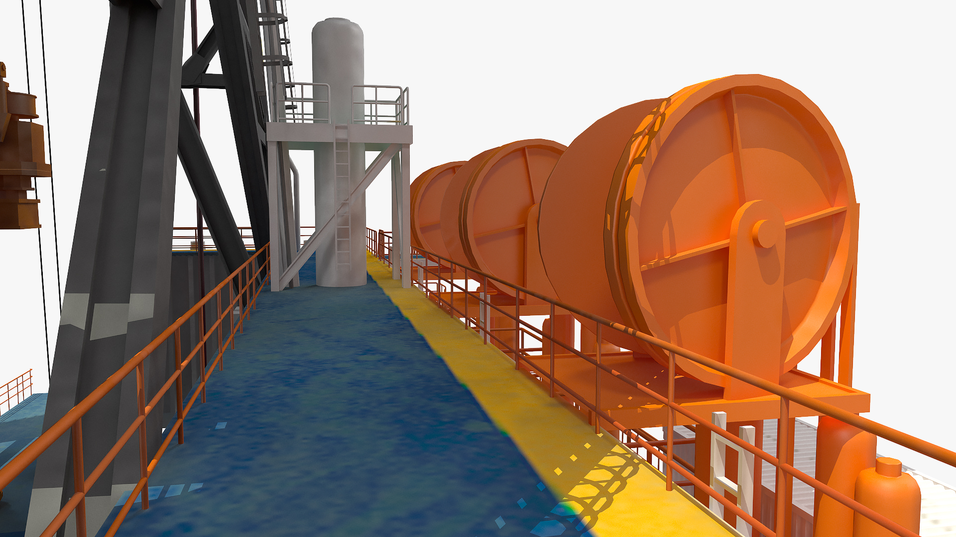 3D Drilling Rig Tower model