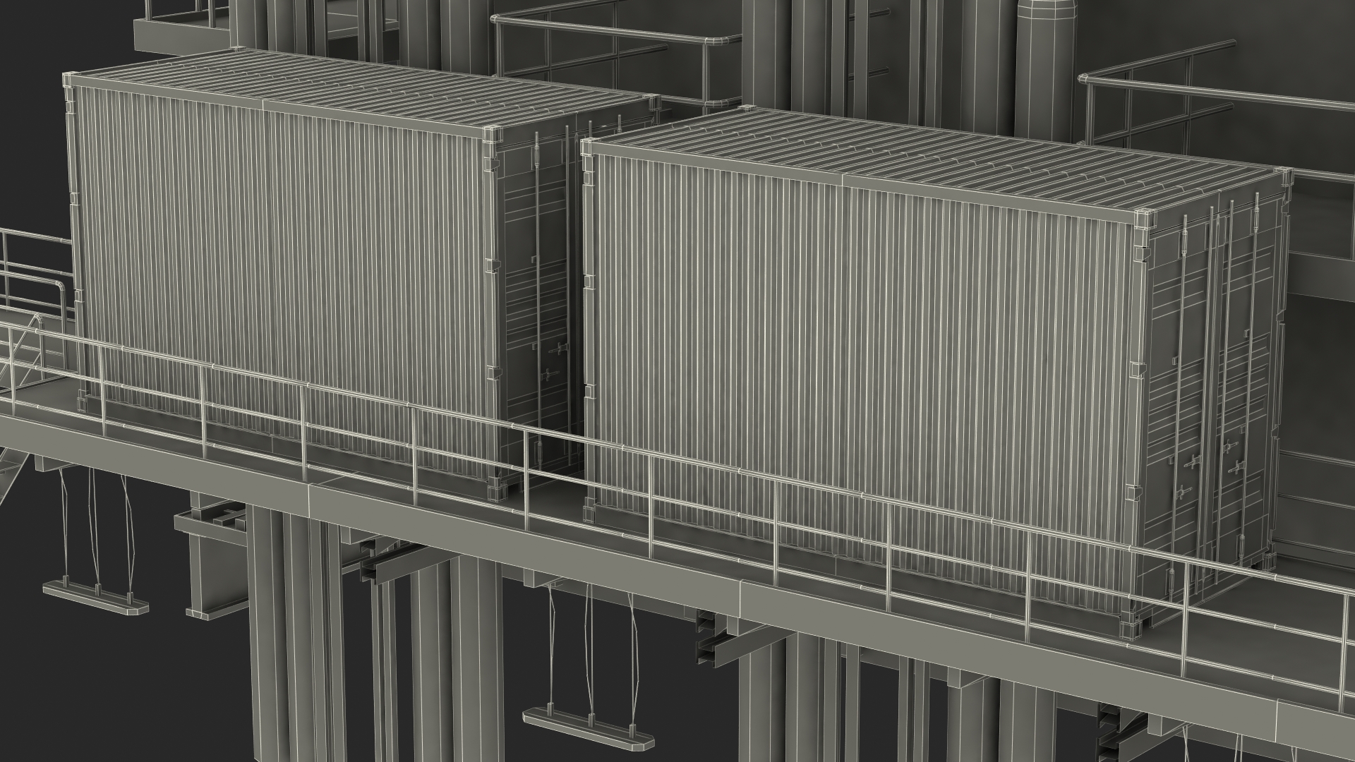 3D Drilling Rig Tower model