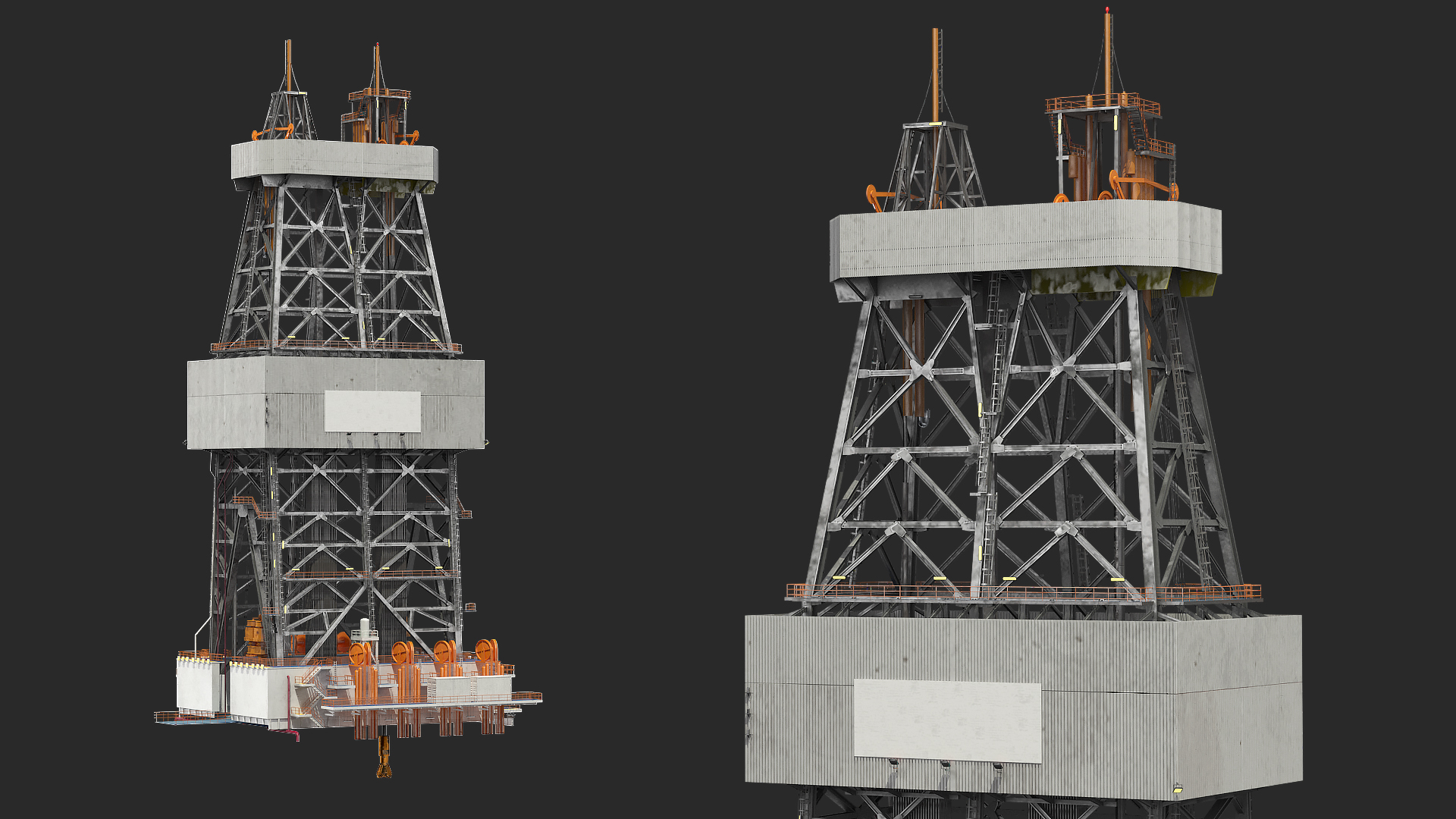 3D Drilling Rig Tower model