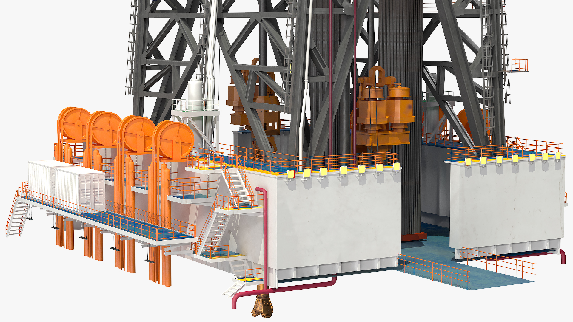3D Drilling Rig Tower model