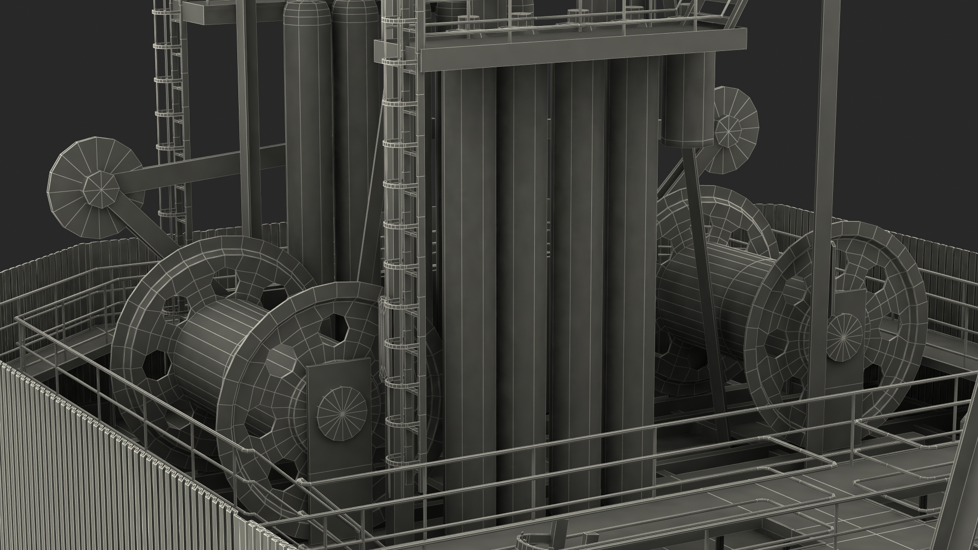 3D Drilling Rig Tower model