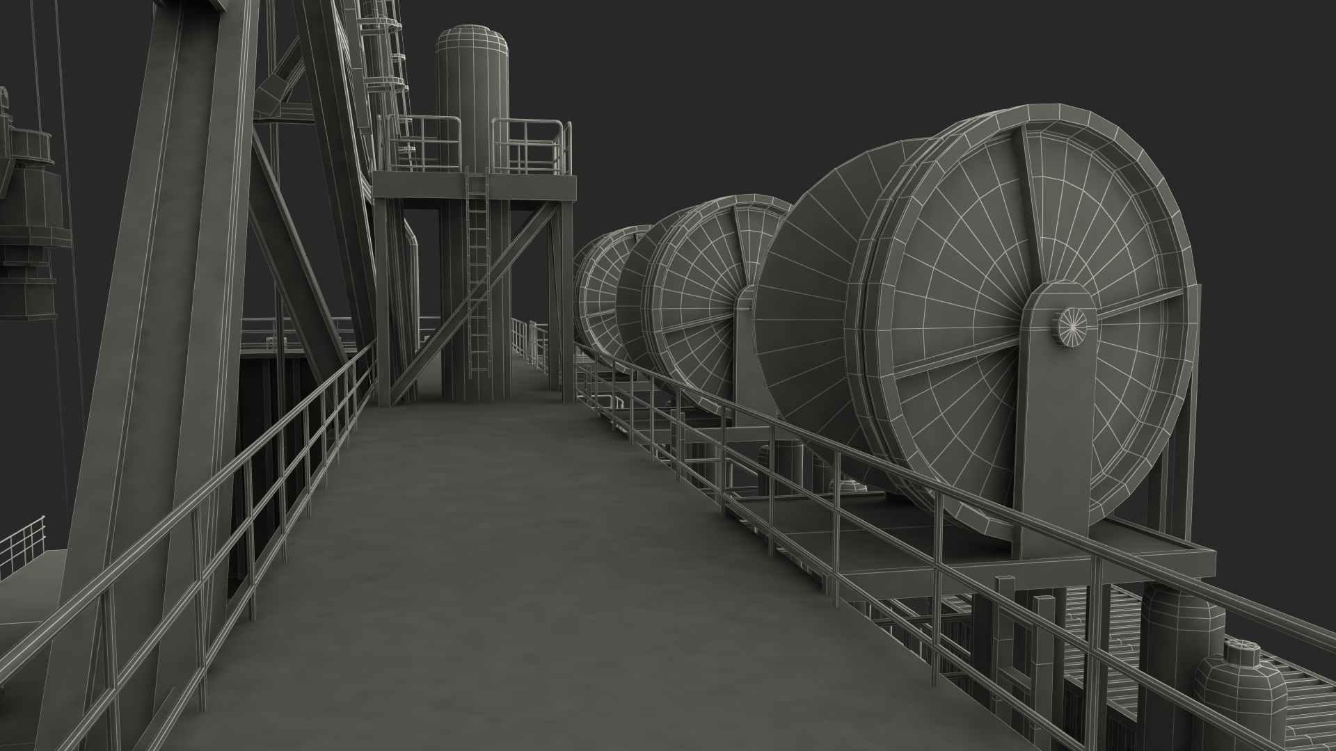 3D Drilling Rig Tower model