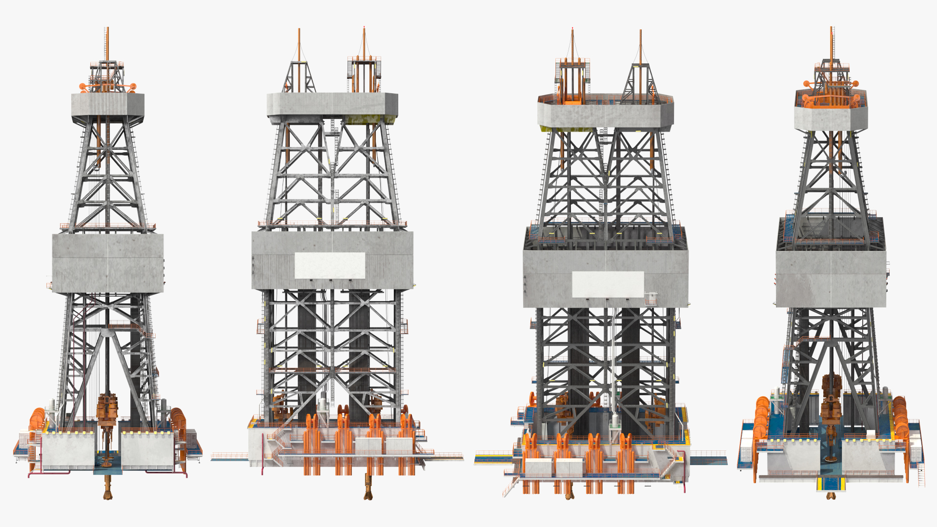 3D Drilling Rig Tower model