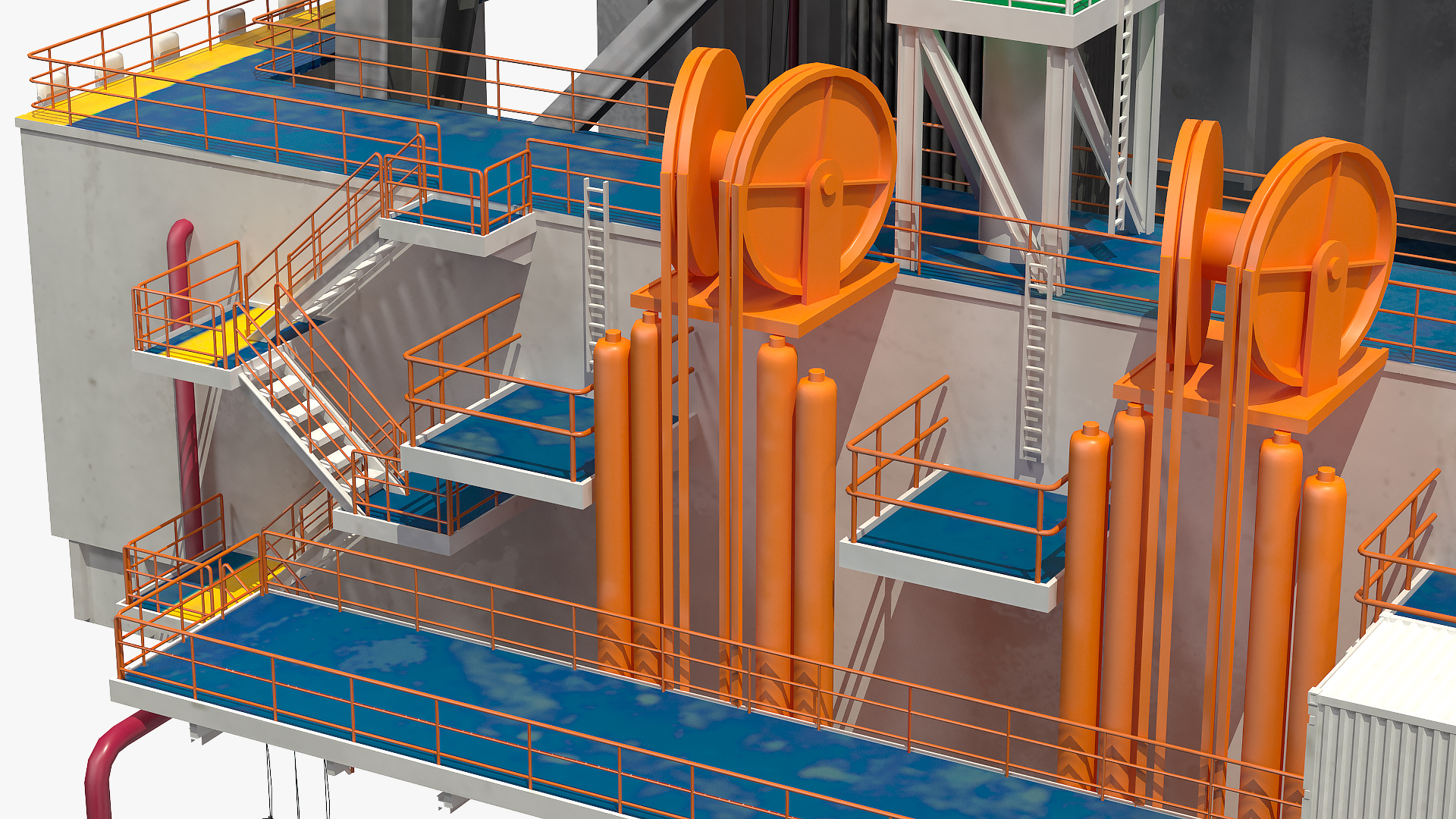 3D Drilling Rig Tower model