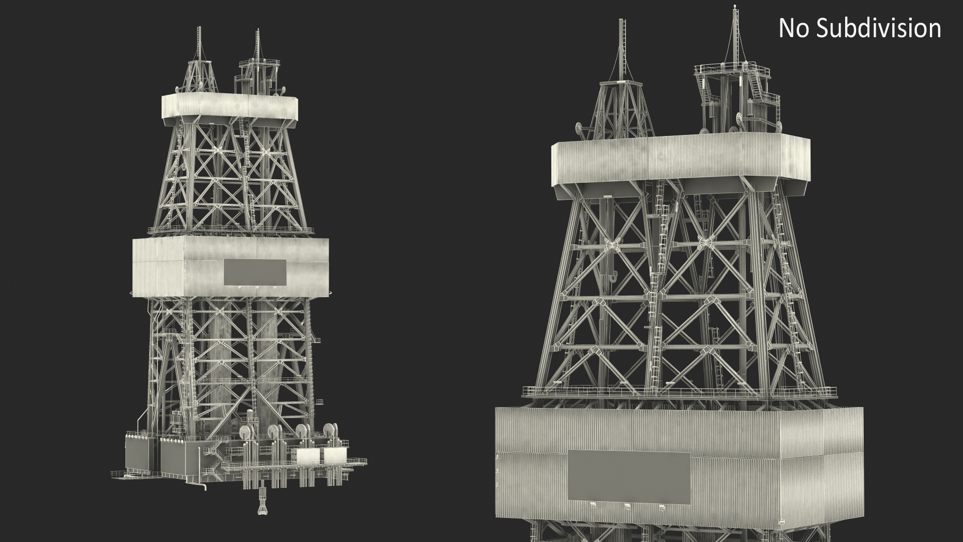 3D Drilling Rig Tower model