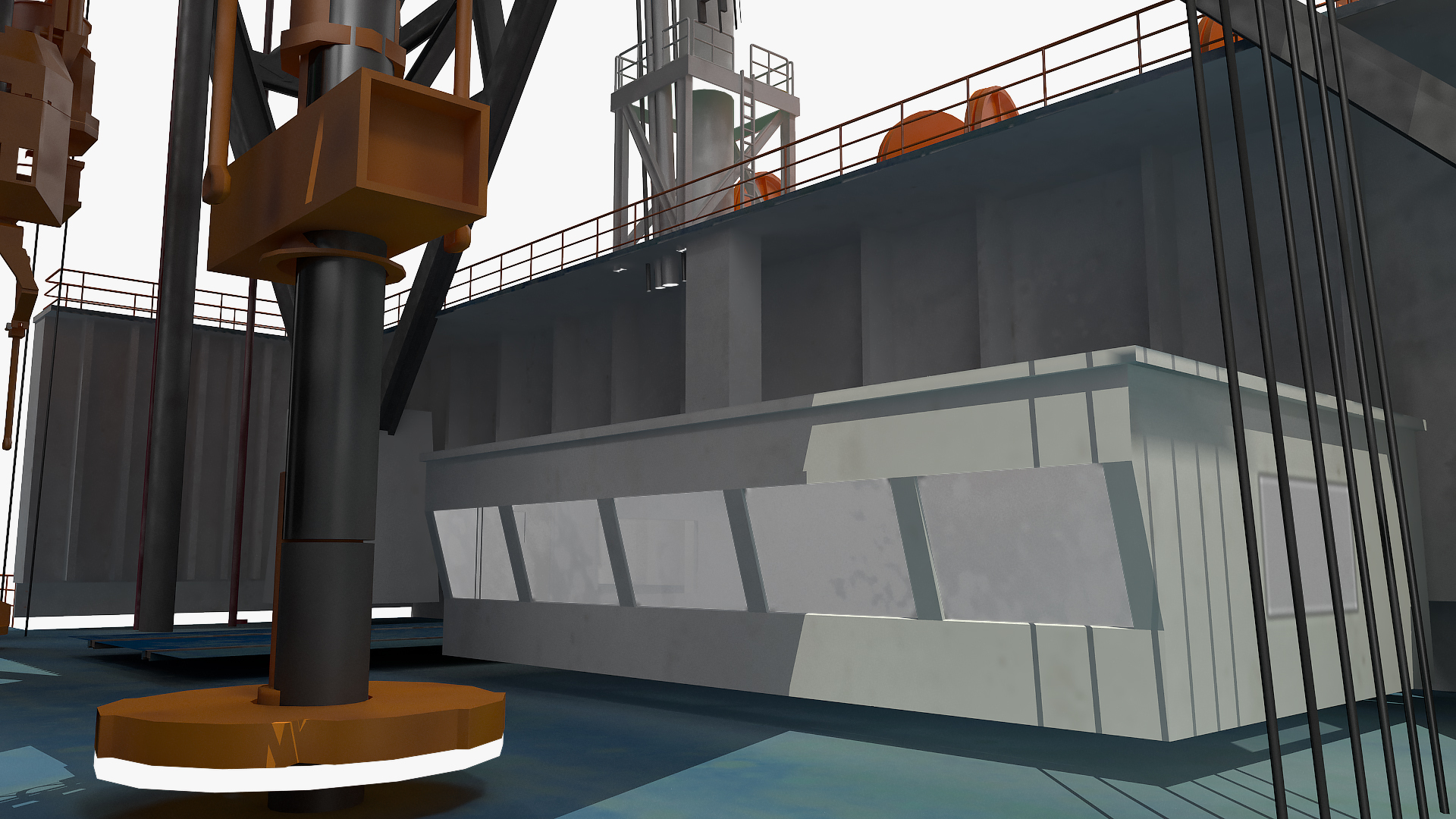 3D Drilling Rig Tower model