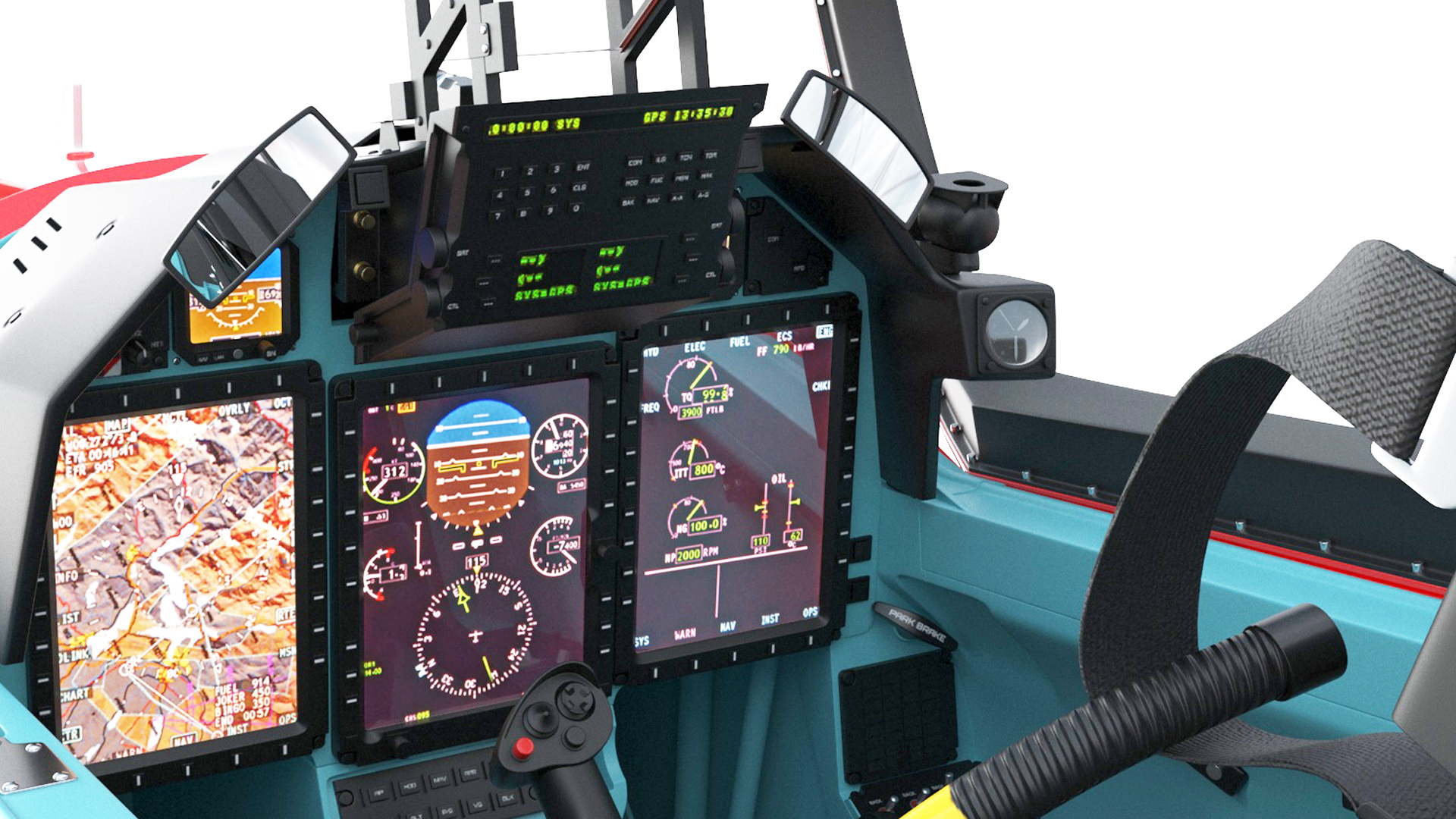 3D model Training Aircraft Pilatus PC-21 Red