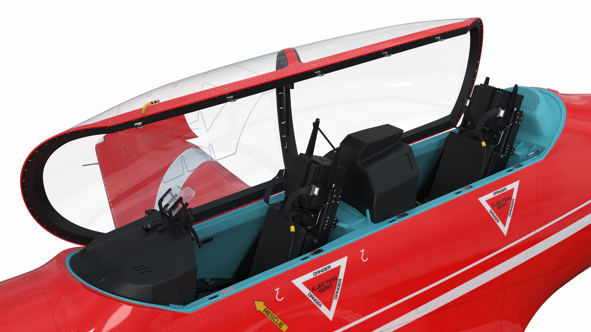 3D model Training Aircraft Pilatus PC-21 Red