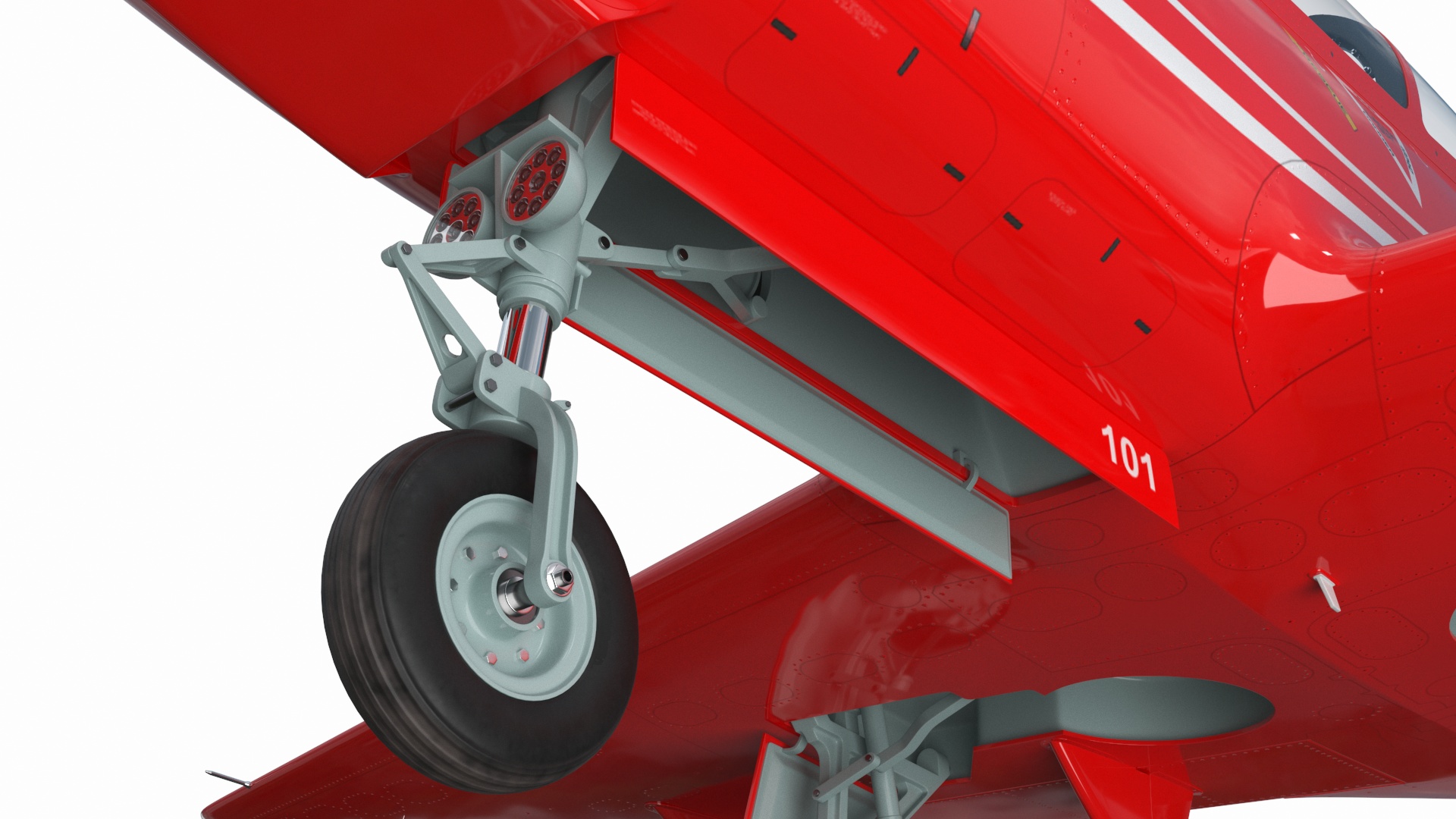 3D model Training Aircraft Pilatus PC-21 Red