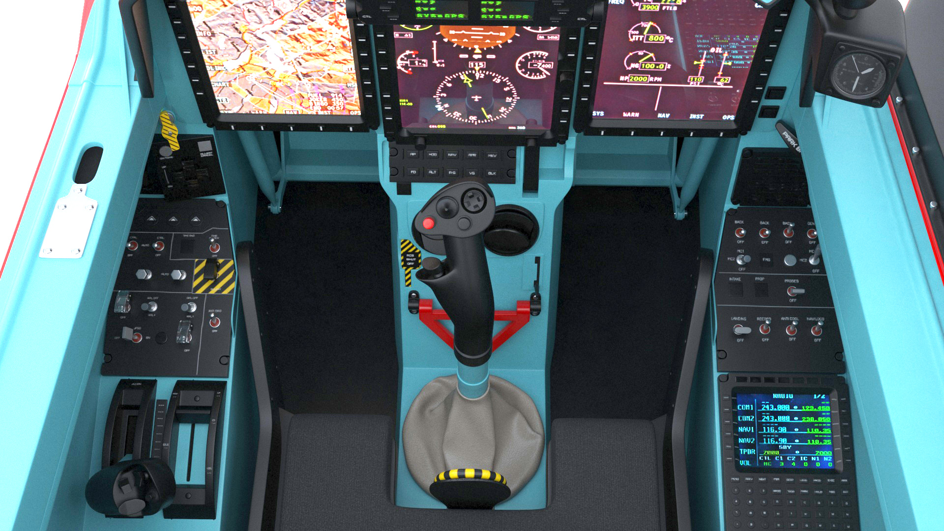 3D model Training Aircraft Pilatus PC-21 Red