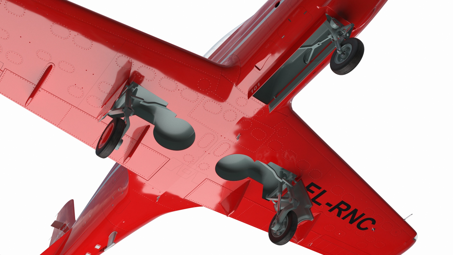3D model Training Aircraft Pilatus PC-21 Red