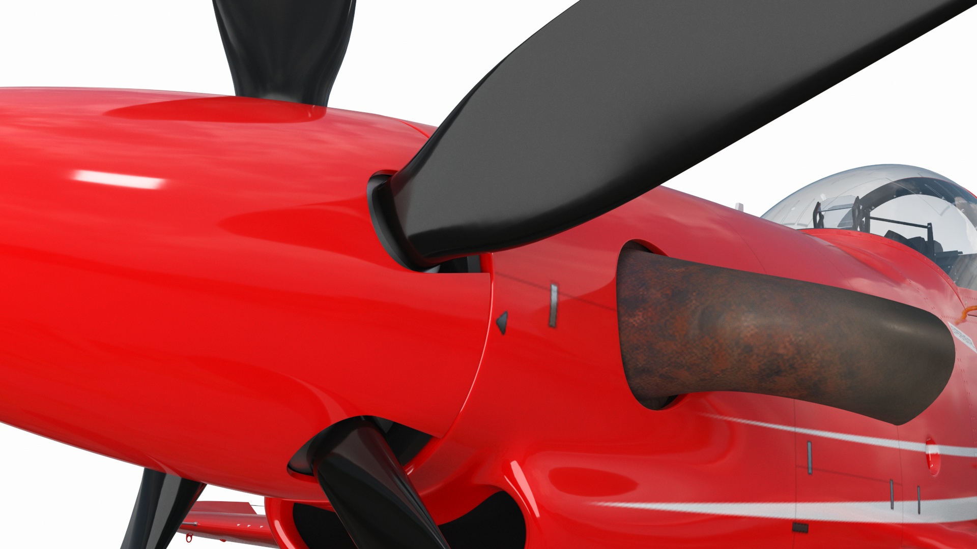 3D model Training Aircraft Pilatus PC-21 Red