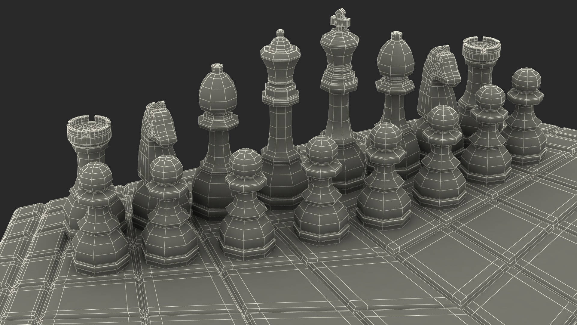 Hexagonal Chess for 3 Players 3D model