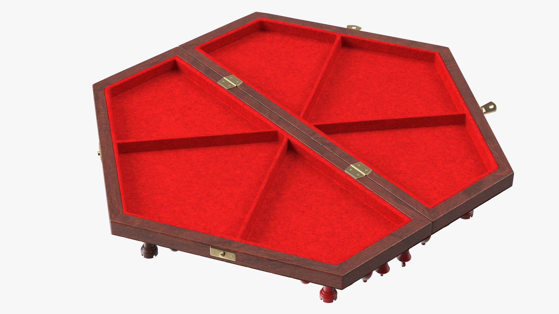 Hexagonal Chess for 3 Players 3D model
