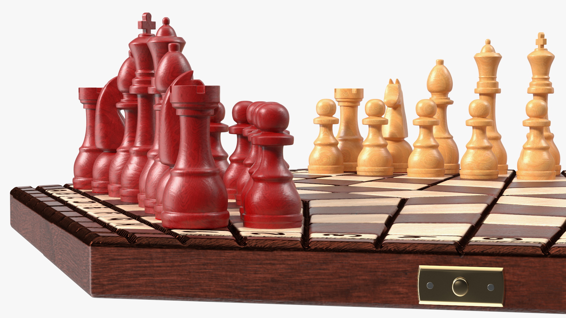 Hexagonal Chess for 3 Players 3D model