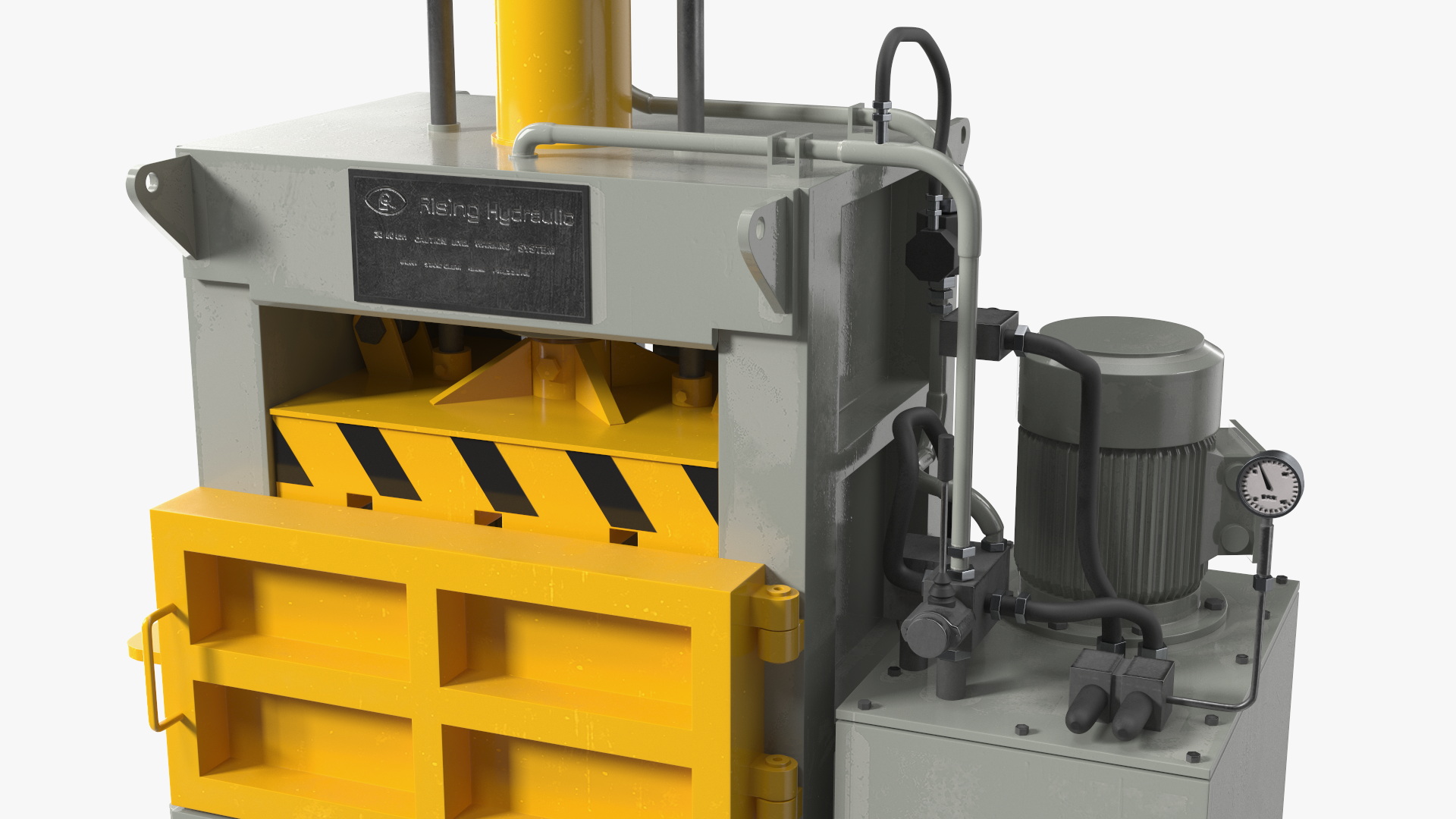 3D model Bailing Machine Grey
