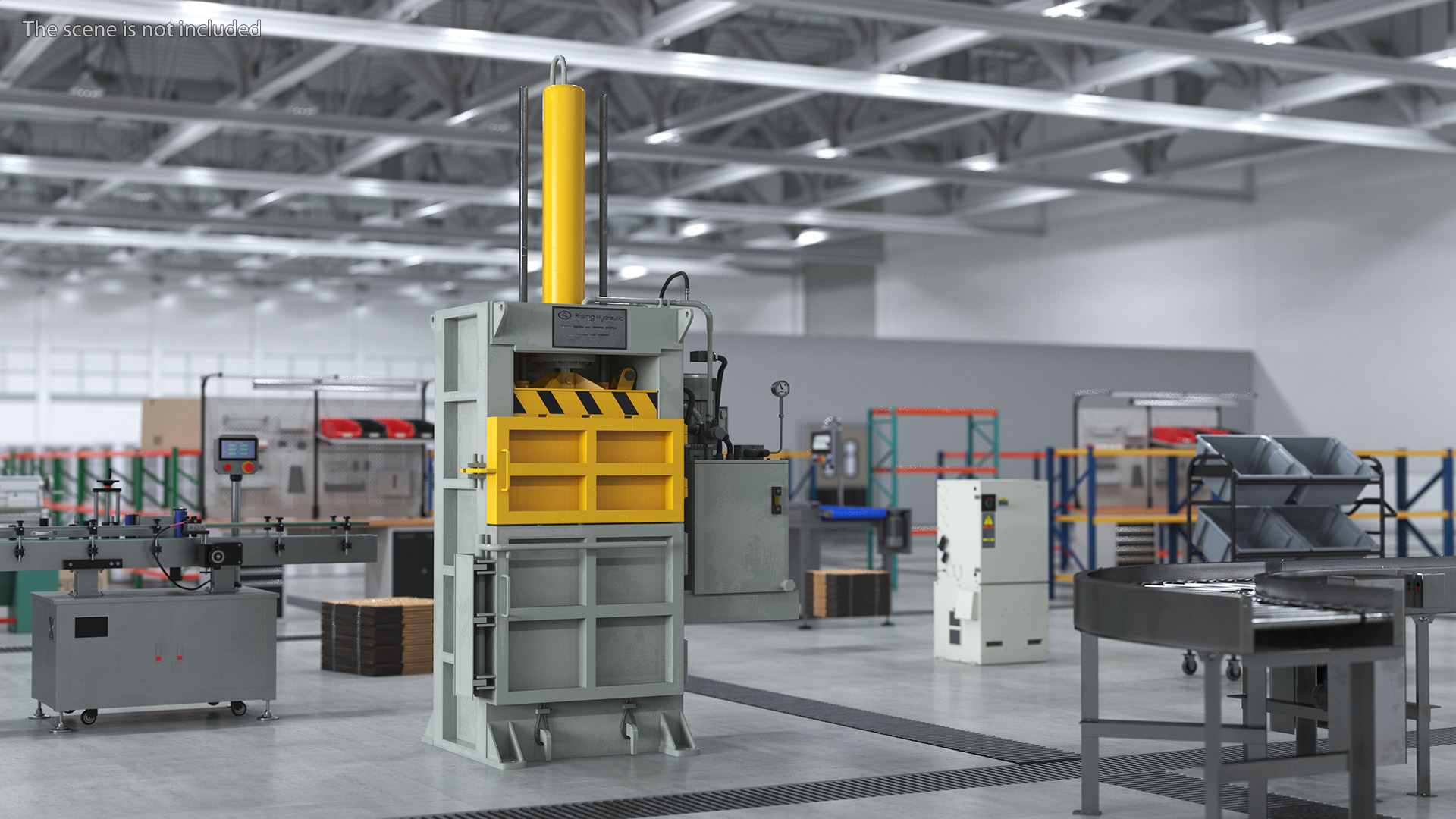 3D model Bailing Machine Grey