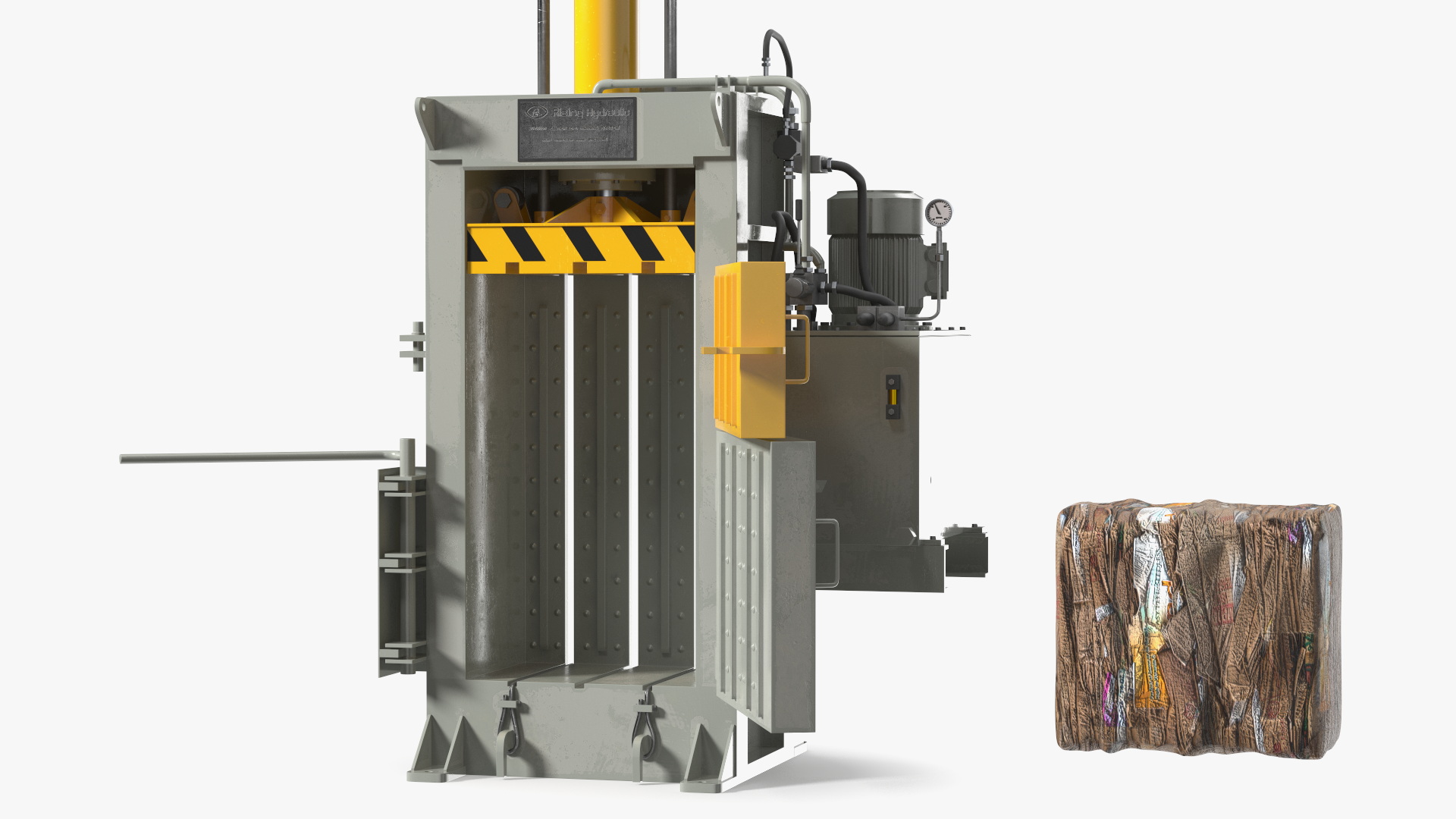 3D model Bailing Machine Grey