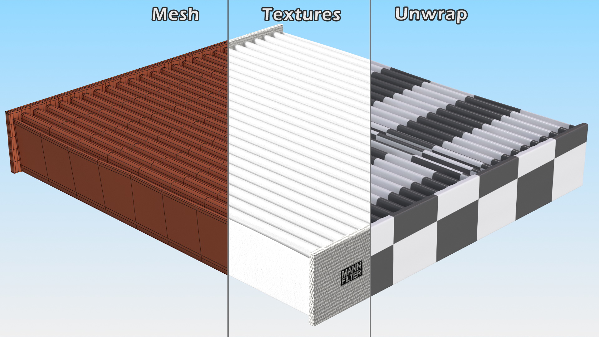 Mann Filter Paper 3D