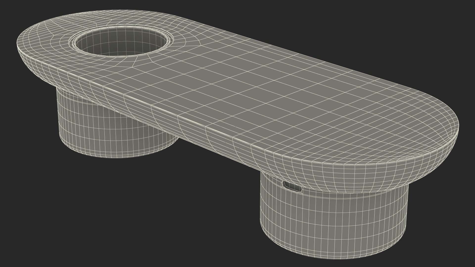 Outdoor Table Bench Wood 3D model