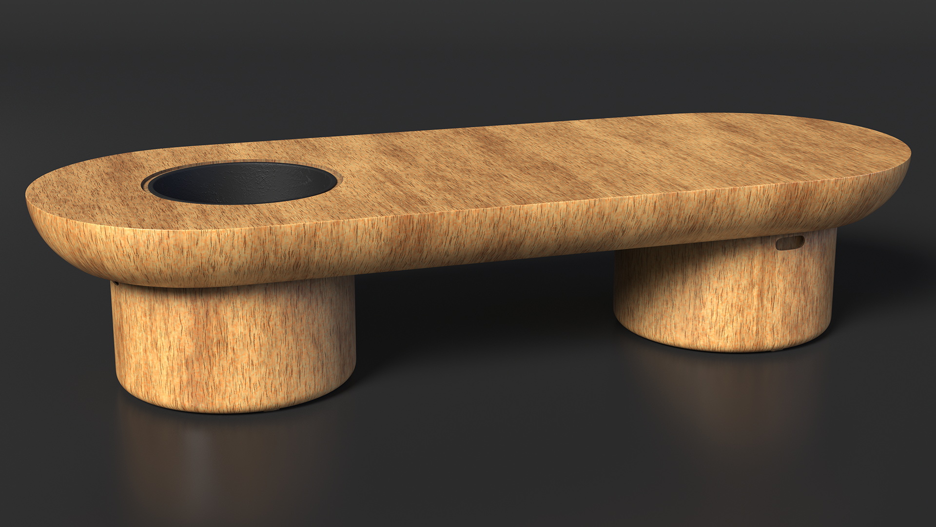 Outdoor Table Bench Wood 3D model