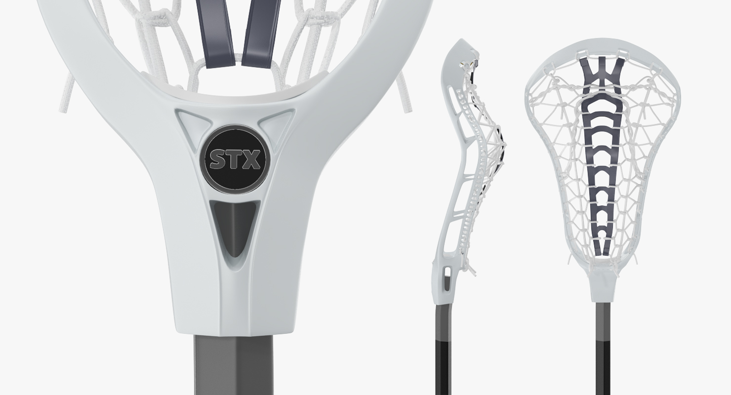 Lacrosse Stick STX and Ball 3D