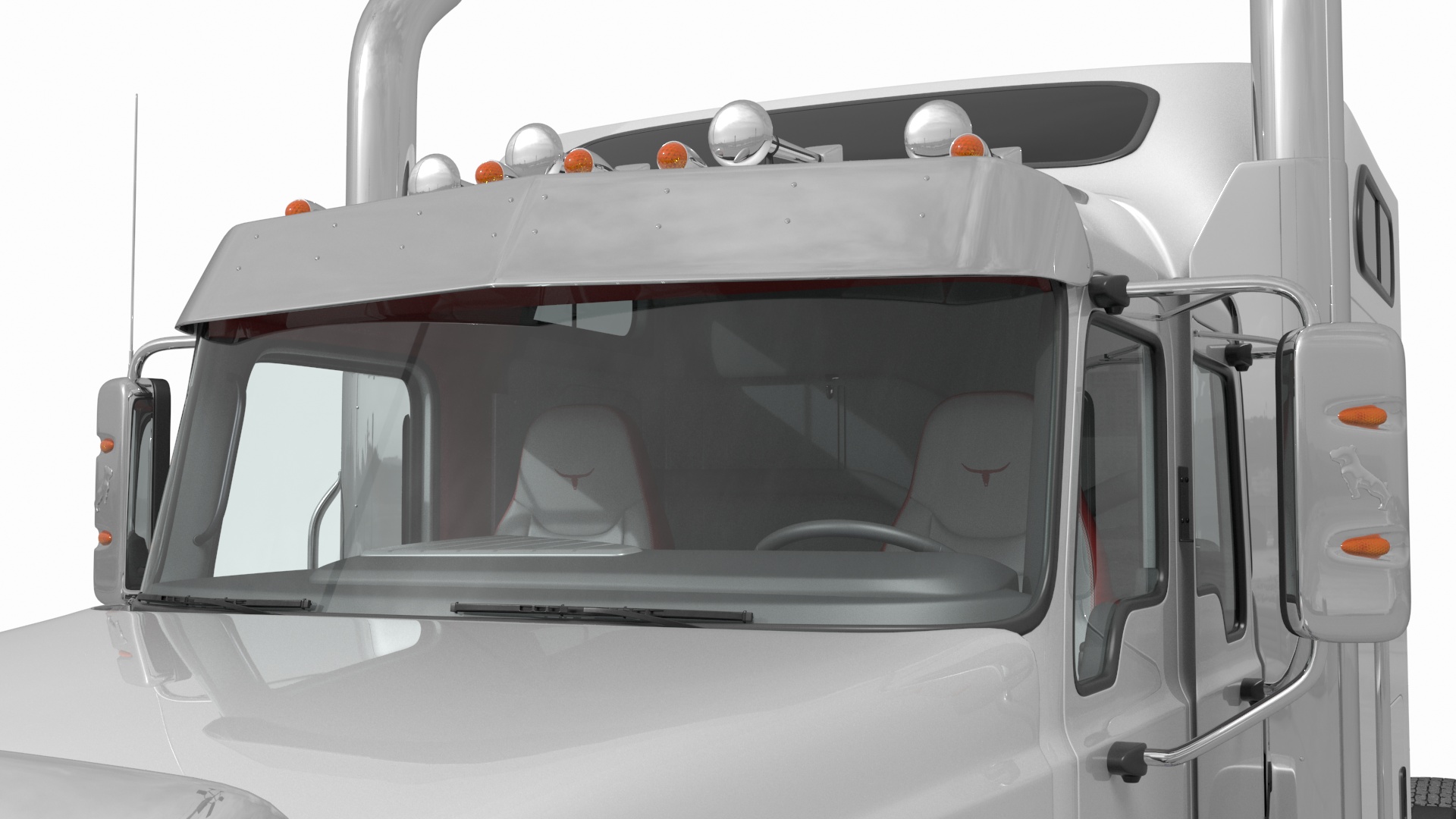3D Mack CHU613 Truck Simple Interior model